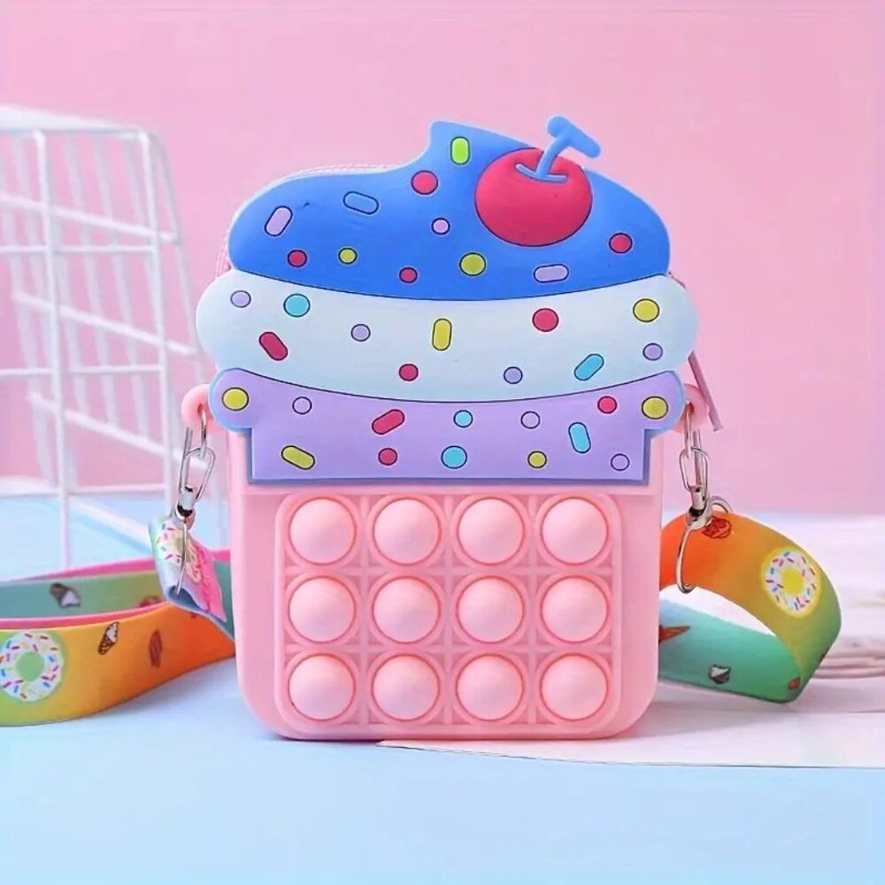 ⭐NWT Ice Cream Design Pop-It Crossbody Bag